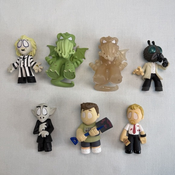 Funko Other - Funko Mystery Minis Horror Lot Of 7 Cthulhu Nosferatu Beetlejuice Shaun‎ Ed Fly